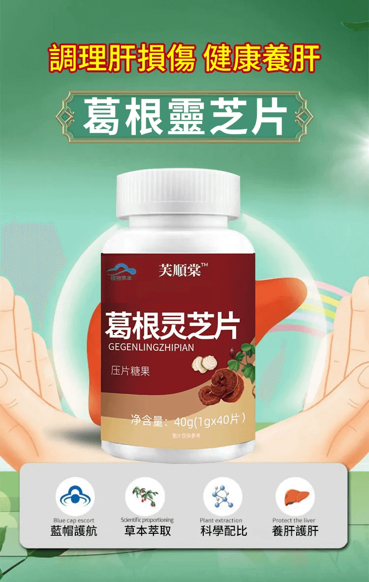 芙順堂葛根靈芝片